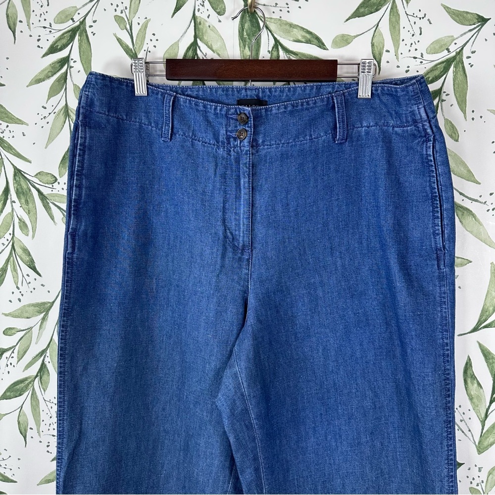 Talbots New England Chino Denim Hemp Blend Pants. Size 14. - Picture 2 of 9